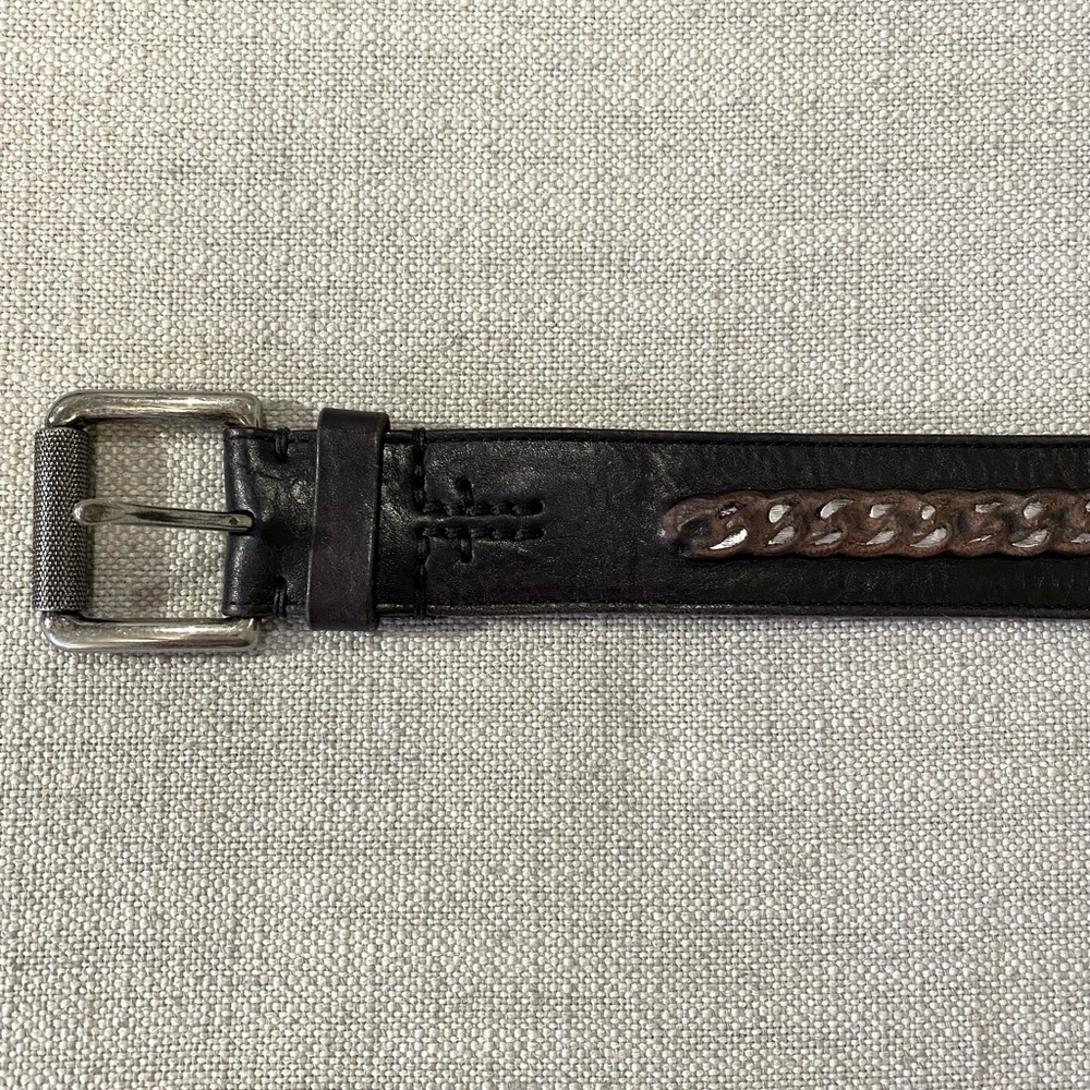 Frye Dark Brown Leather Belt